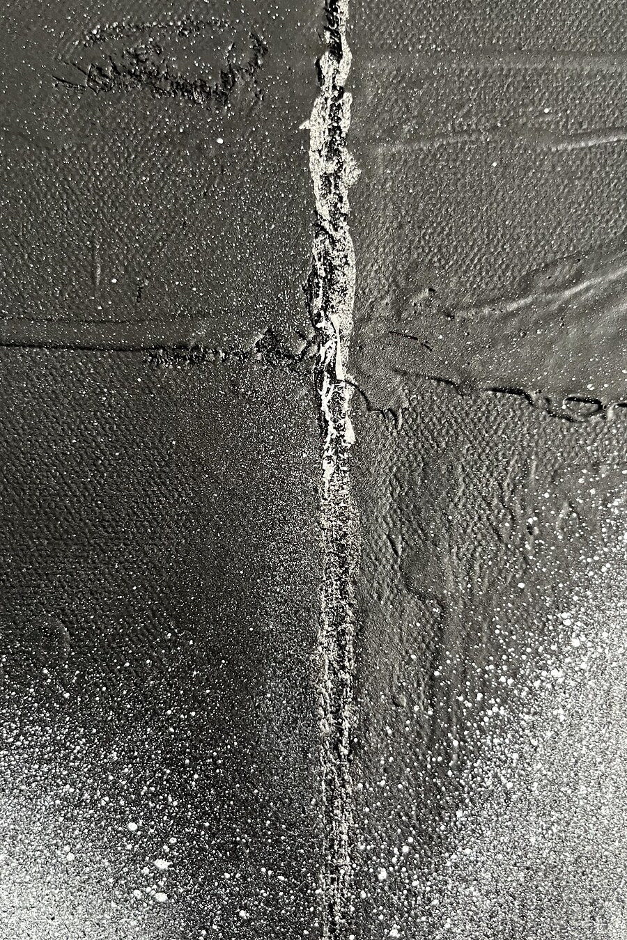 ALMOST by HEEM — patched canvas split and surface texture detail